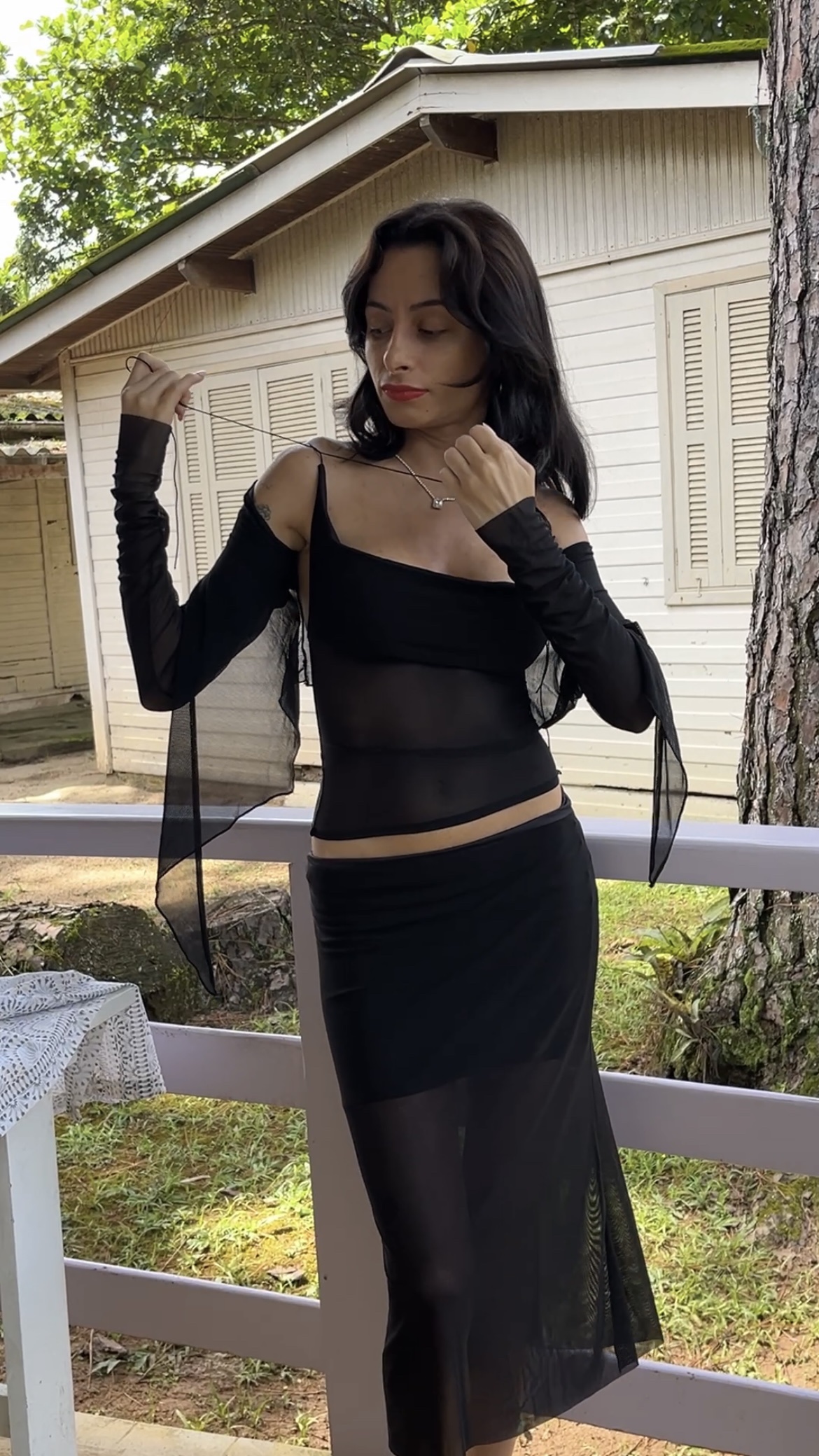 Blusa Tule Preto - Imagem 12