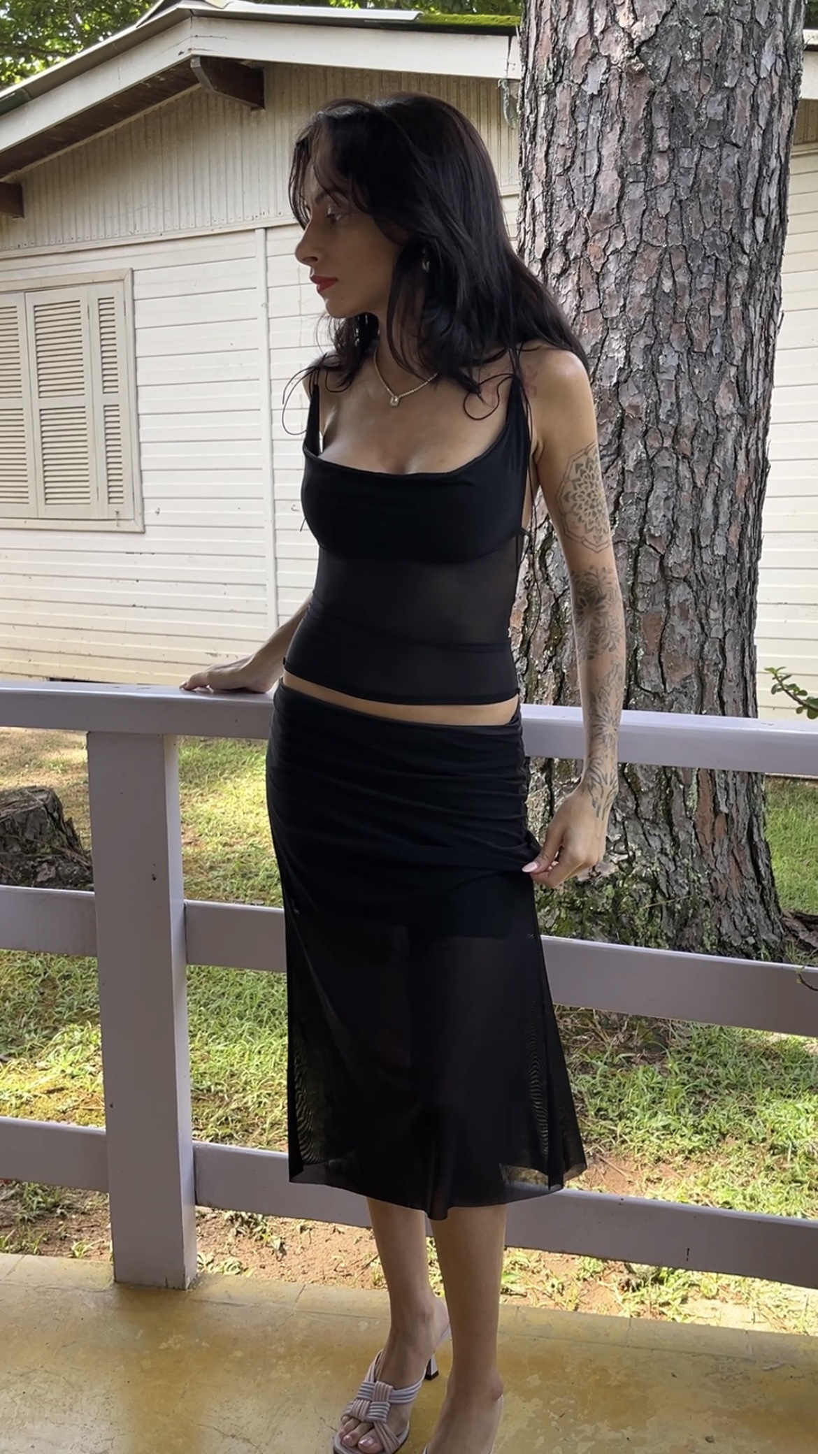 Blusa Tule Preto - Imagem 7