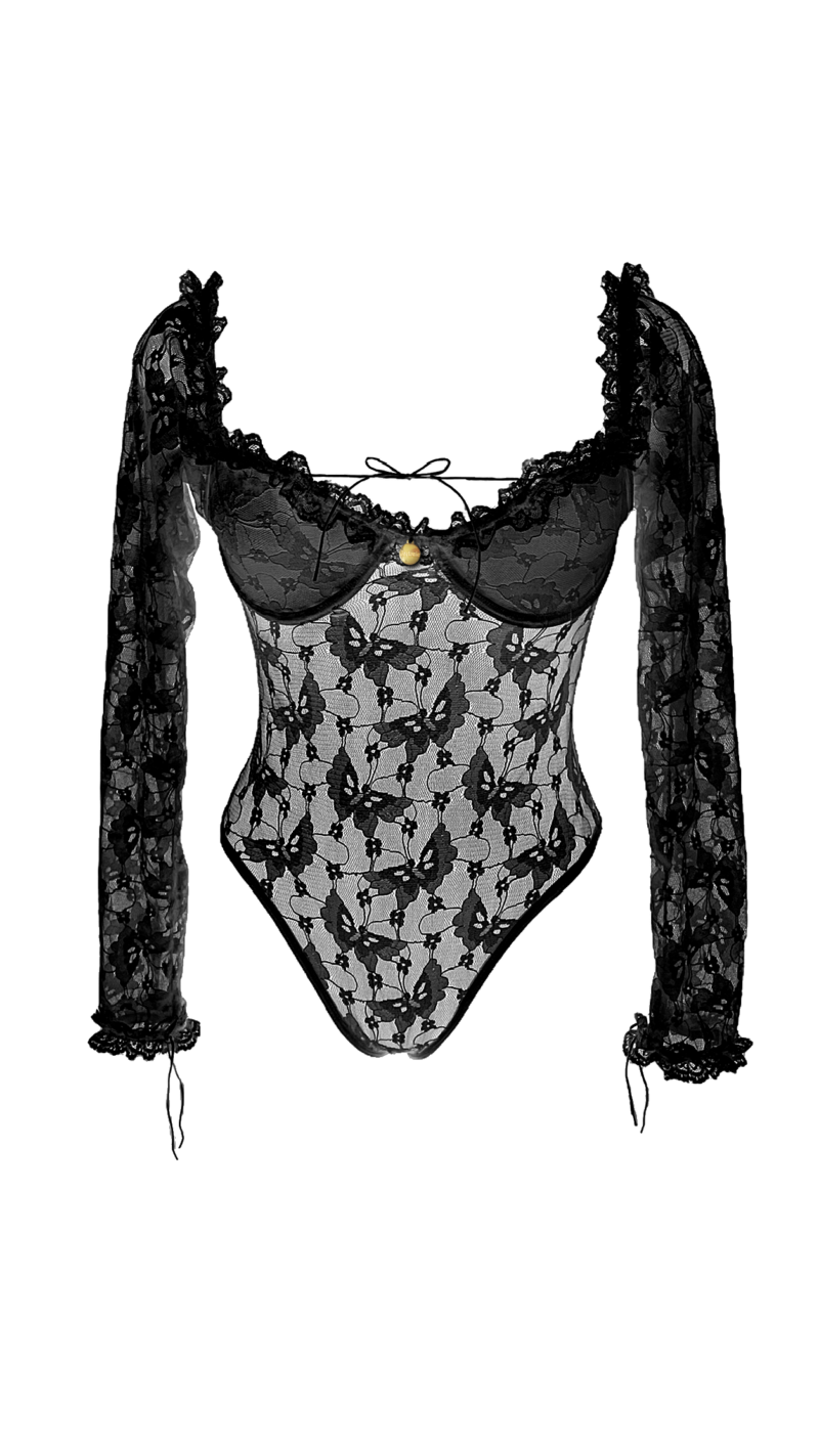 Body Suit Papillon Preto