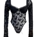 Body Suit Papillon Preto