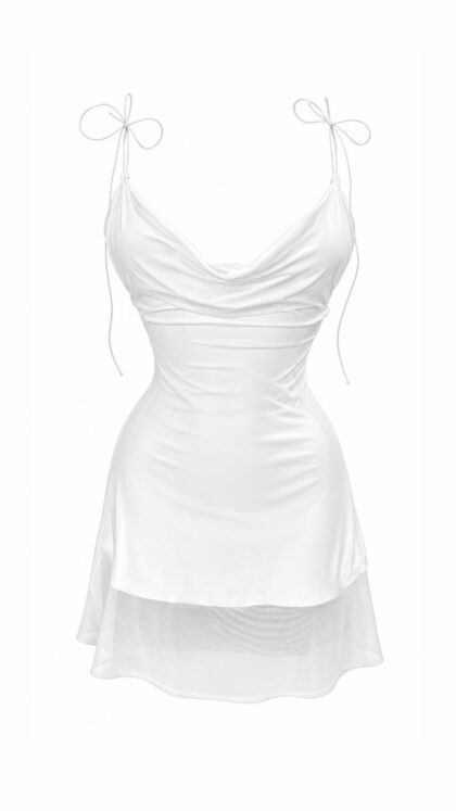 Vestido Tule Branco