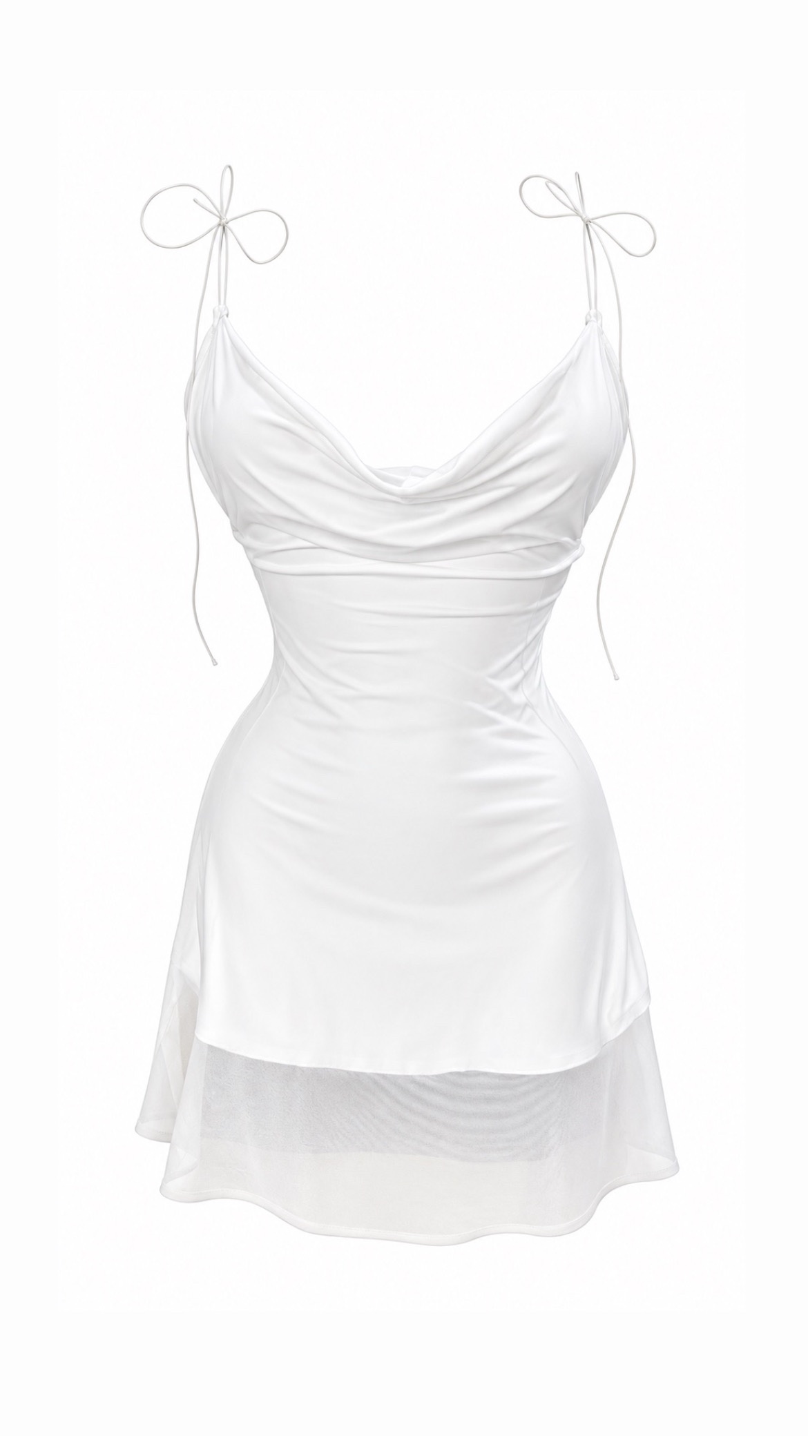 Vestido Tule Branco
