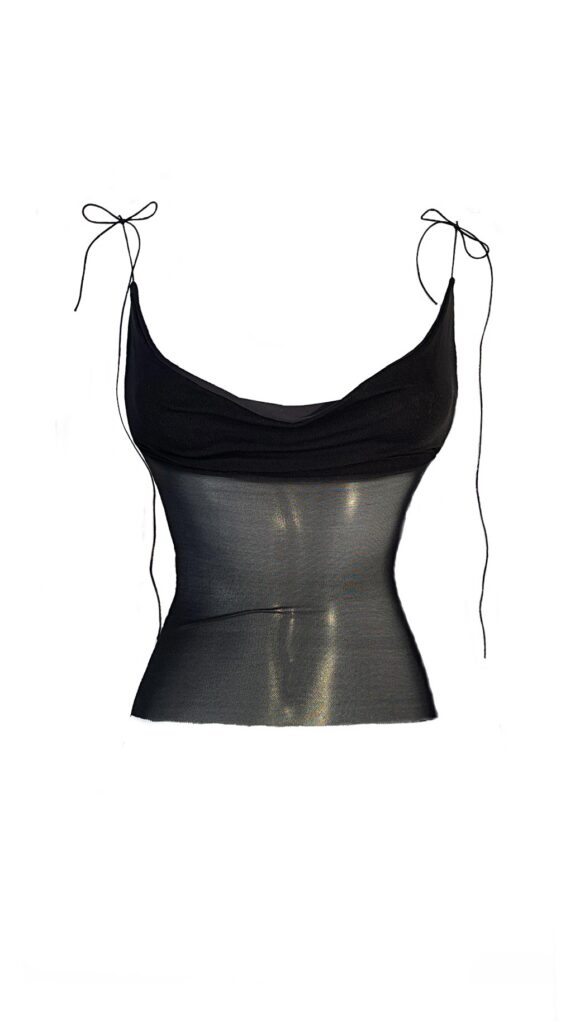 Blusa Tule Preto