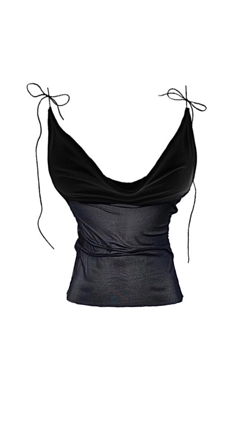 Blusa Tule Preto