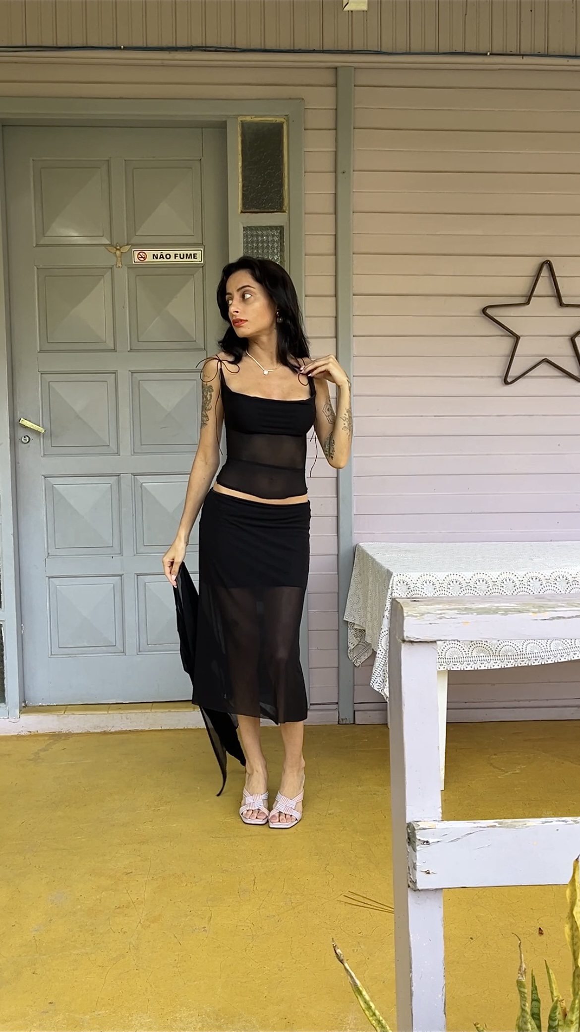 Blusa Tule Preto - Imagem 2
