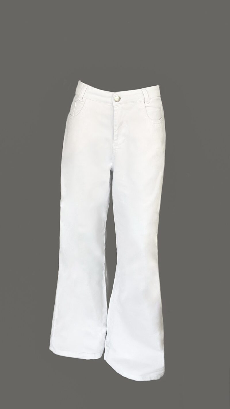 Calça Jeans Wide Leg Branco