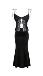 Conjunto Blusa Chiquet Saia Black