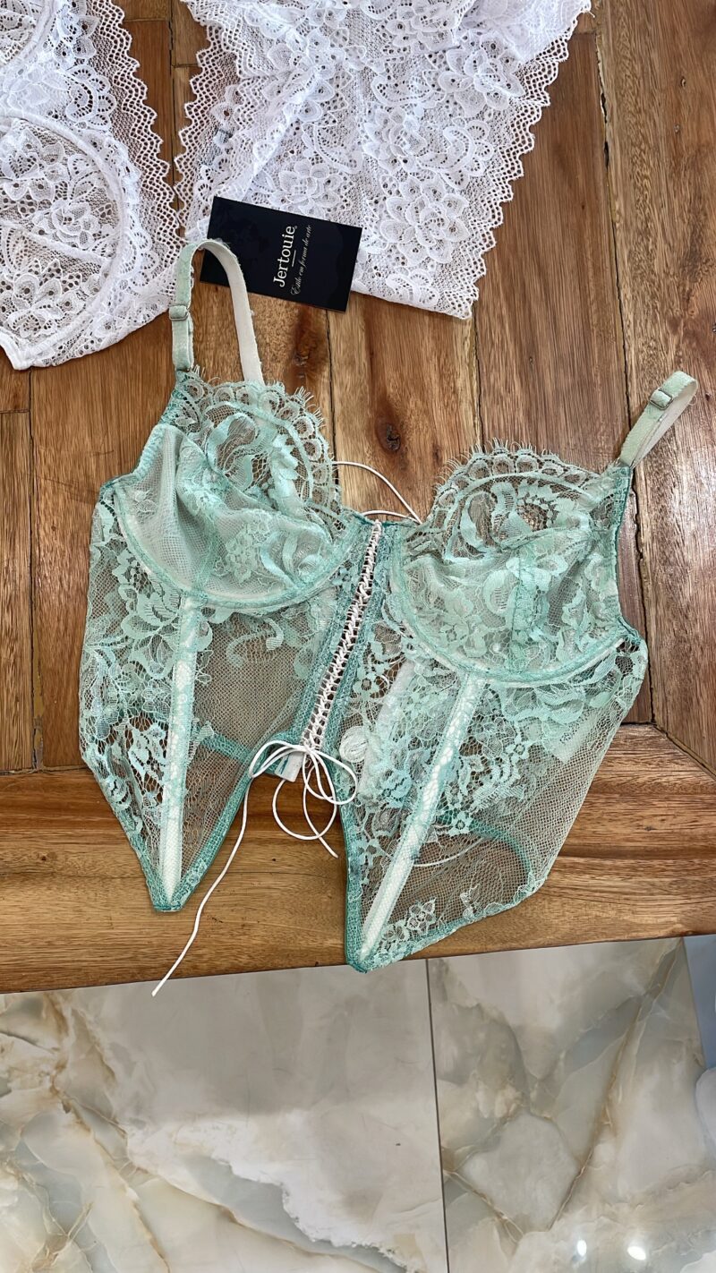 Corset Verde Água