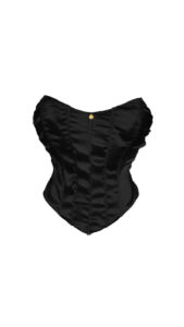 Bustier Cetim Preto