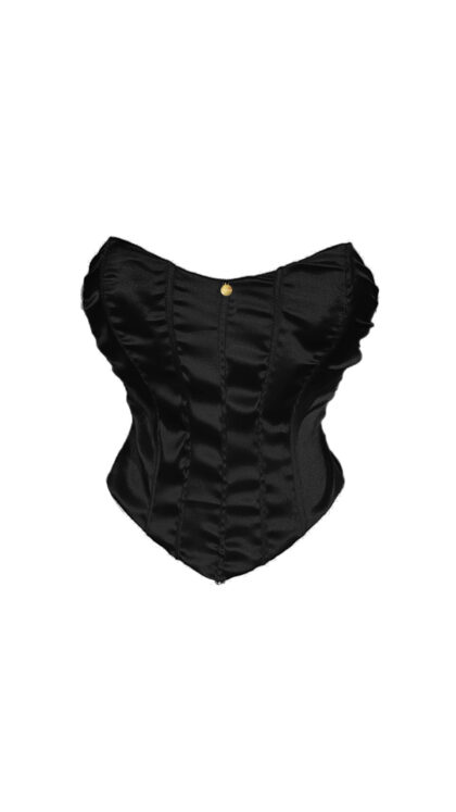 Bustier Cetim Preto
