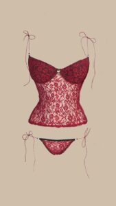 Blusa Bordue e Calcinha Bordue