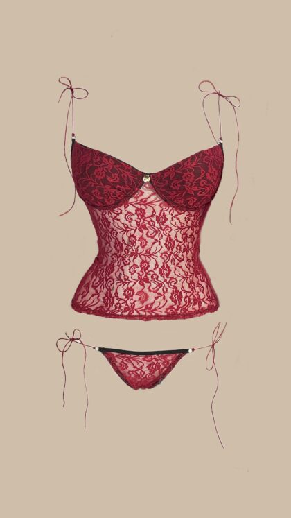 Blusa Bordue e Calcinha Bordue