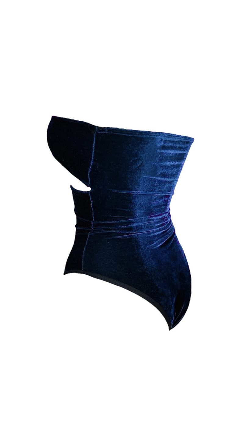 Body Velours Azul - Imagem 3
