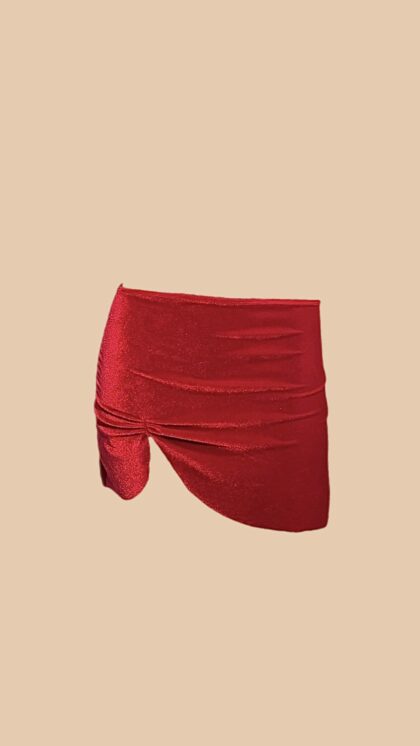 Saia Velours Lace Vermelho