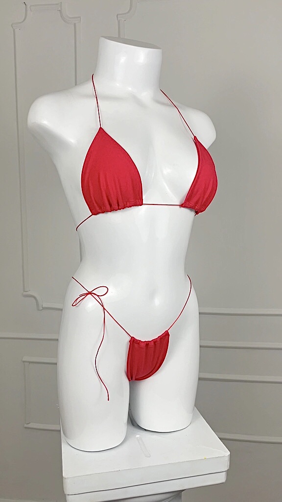Biquini Fil de Tanga Vermelho - Imagem 2
