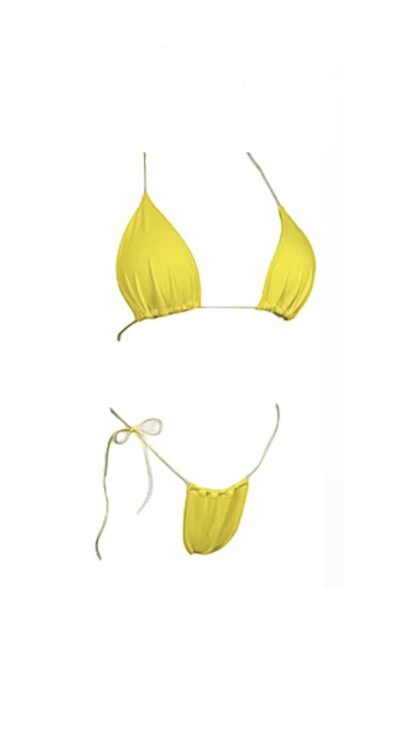 Biquini Fil de Tanga Amarelo