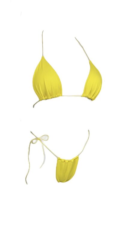 Biquini Fil de Tanga Amarelo