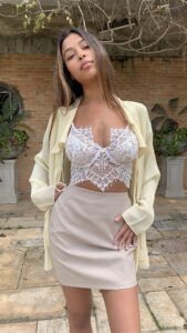 Cropped Taille Branco