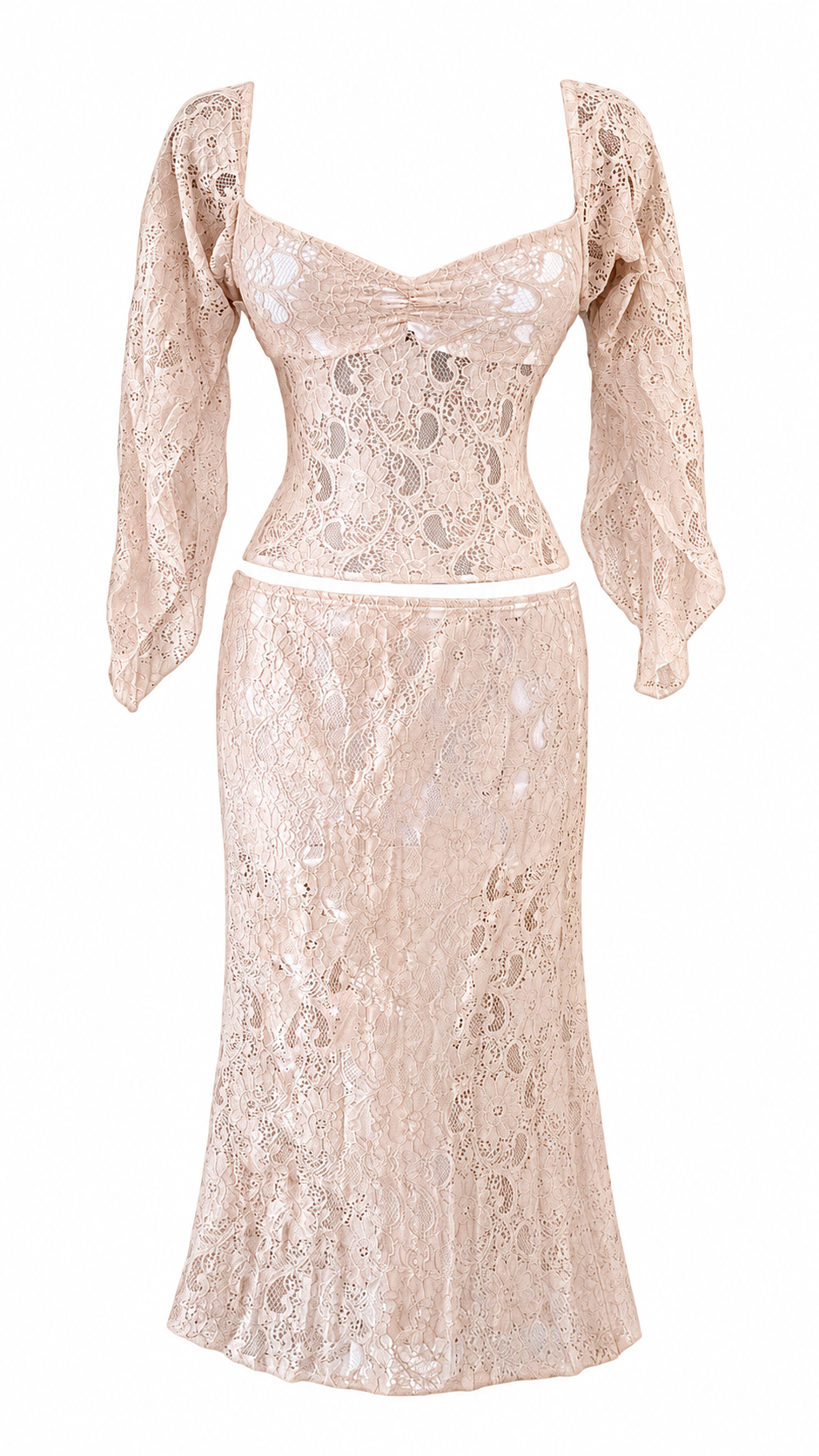 Conjunto Vintage Bege
