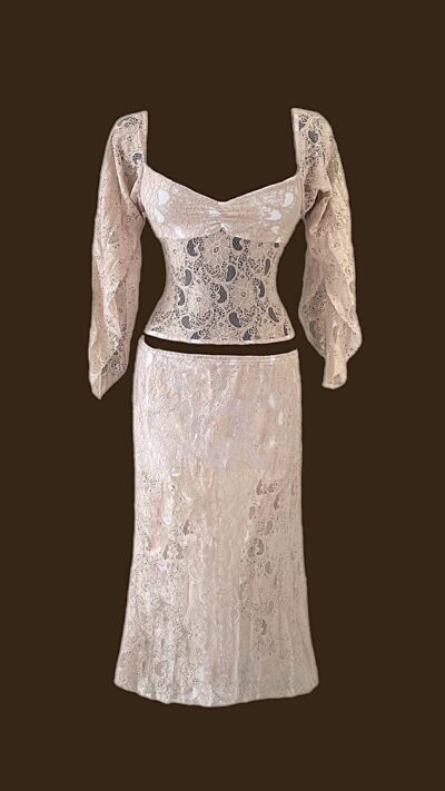 Conjunto Vintage Bege