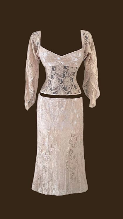 Conjunto Vintage Bege