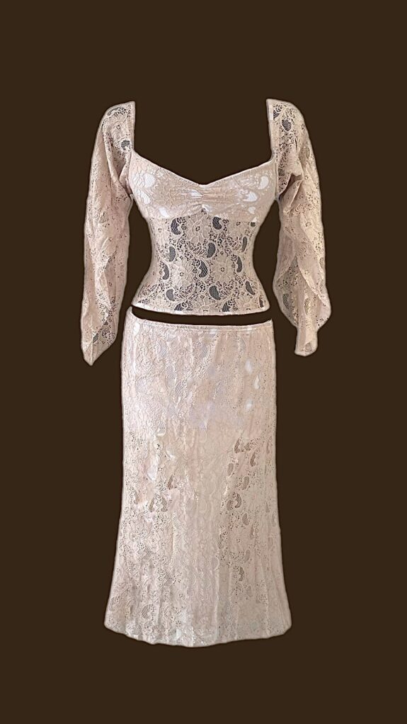 Conjunto Vintage Bege