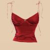 Blusa Velours Vermelho