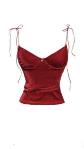Blusa Velours Vermelho