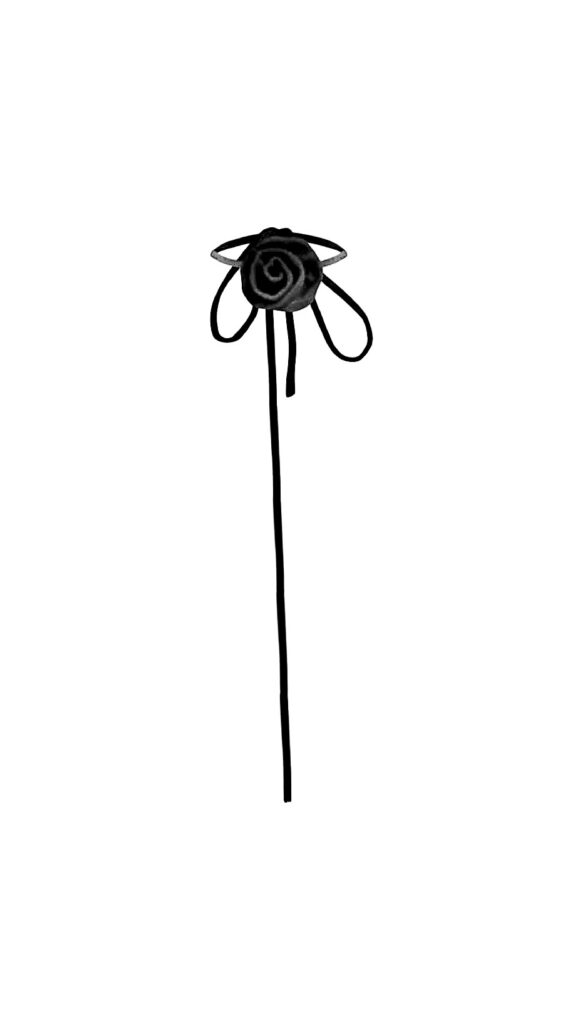 Colar Roseta Preto