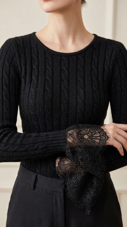Blusa Tricot Preto