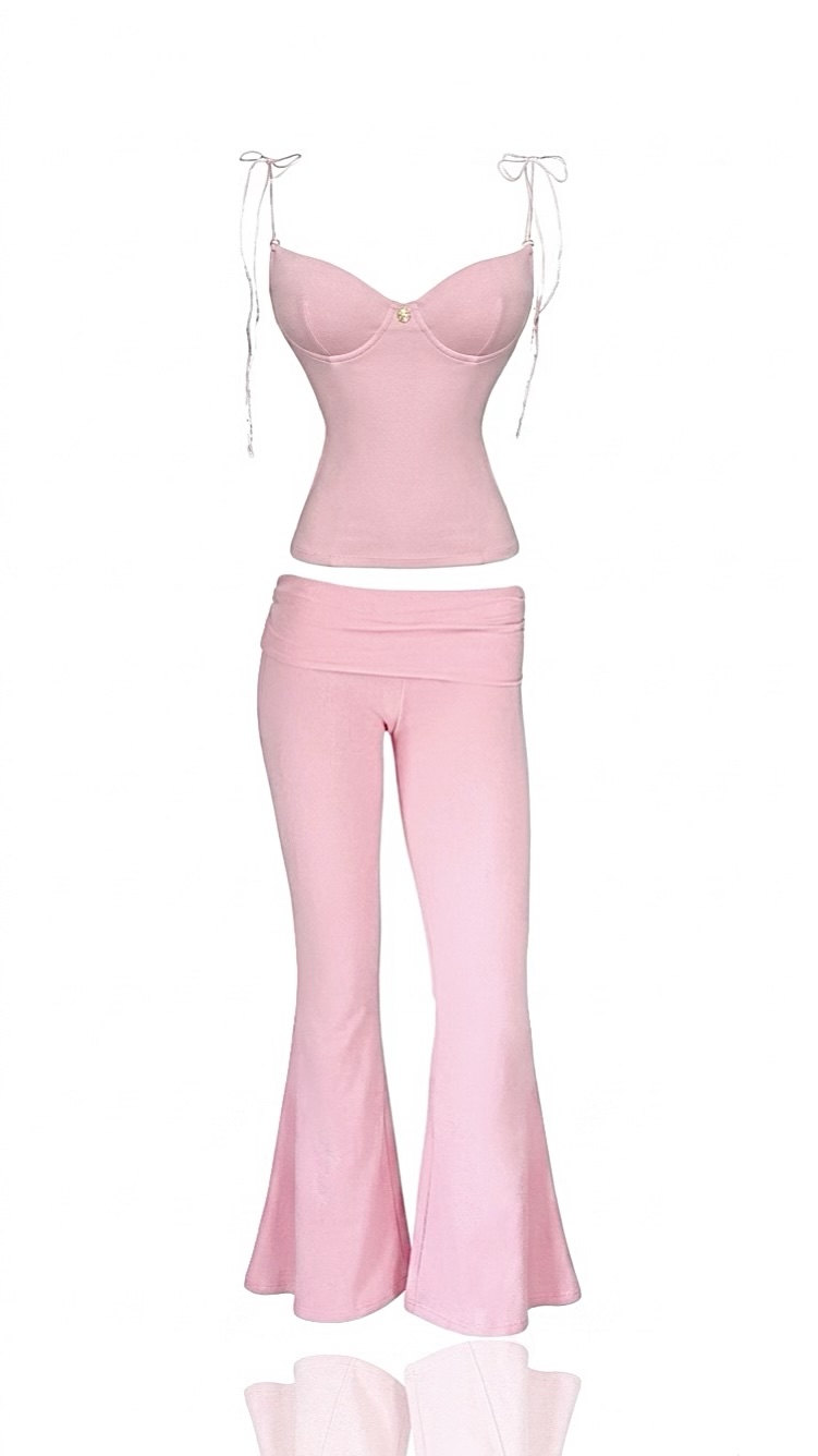Conjunto Blusa Tulipe e Calça Coquette