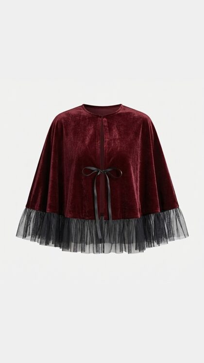 Ponché Velours Vermelho