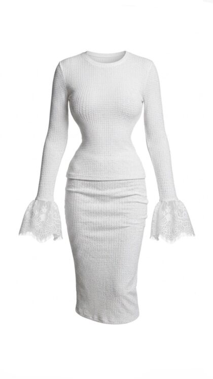 Conjunto Tricot Branco