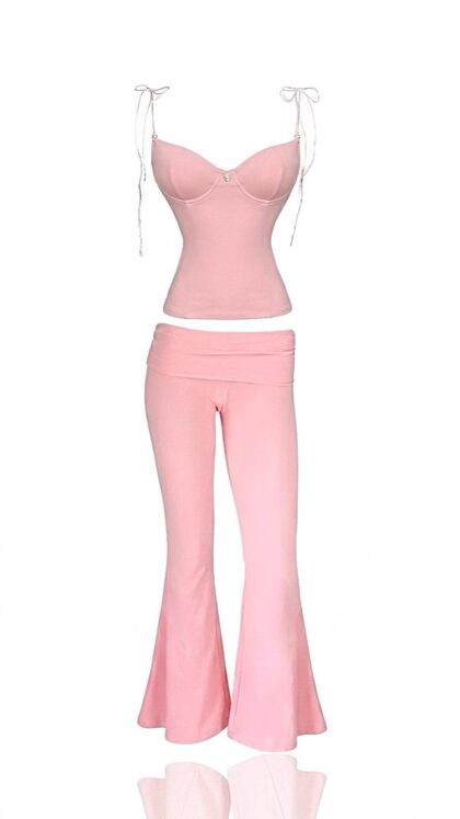 Conjunto Blusa Tulipe e Calça Coquette