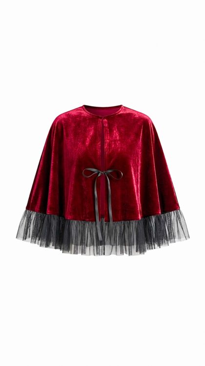Ponché Velours Vermelho
