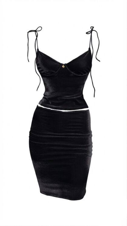 Conjunto Velours Preto