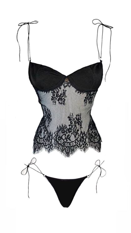 Conjunto Blusa Fabulous e Calcinha Black